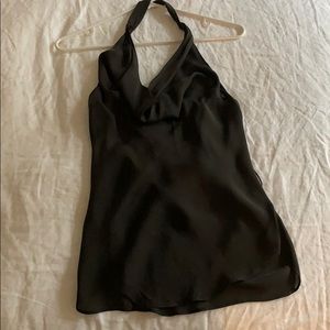Black cowl neck haute hippie tank top